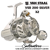 Van Staal Spinning Reels Van Staal X2 Series Bailed  VSB200SX2 Silver 200